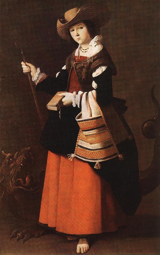 Święta Małgorzata z Antiochii na obrazie Francisca de Zurbarána